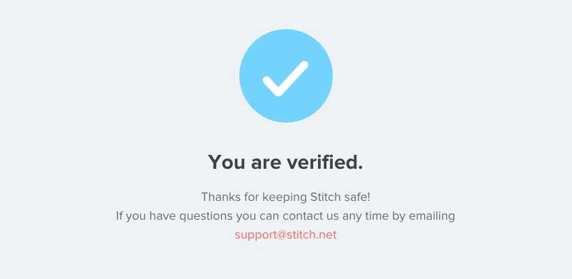 Getting verified