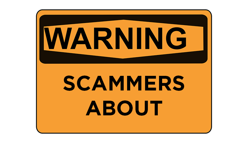 Warning scammers