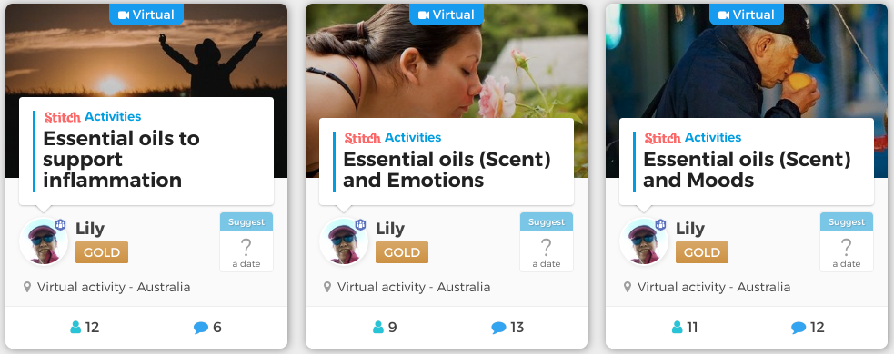 Lily's Stitch events about Essential Oils